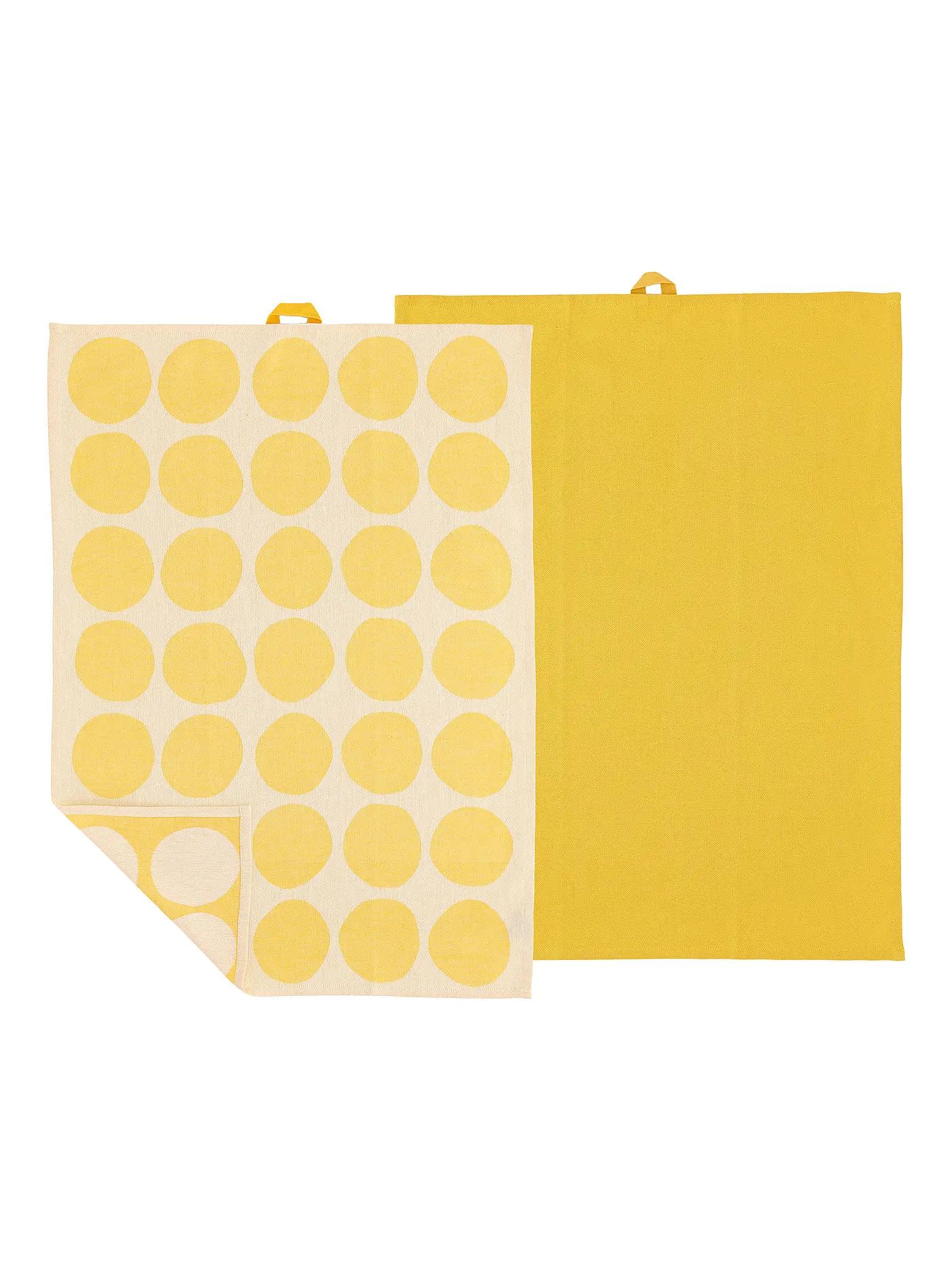 SOEDAHL | Geschirrtuch-Set 2tlg BUBBLES Warm Taupe | gelb